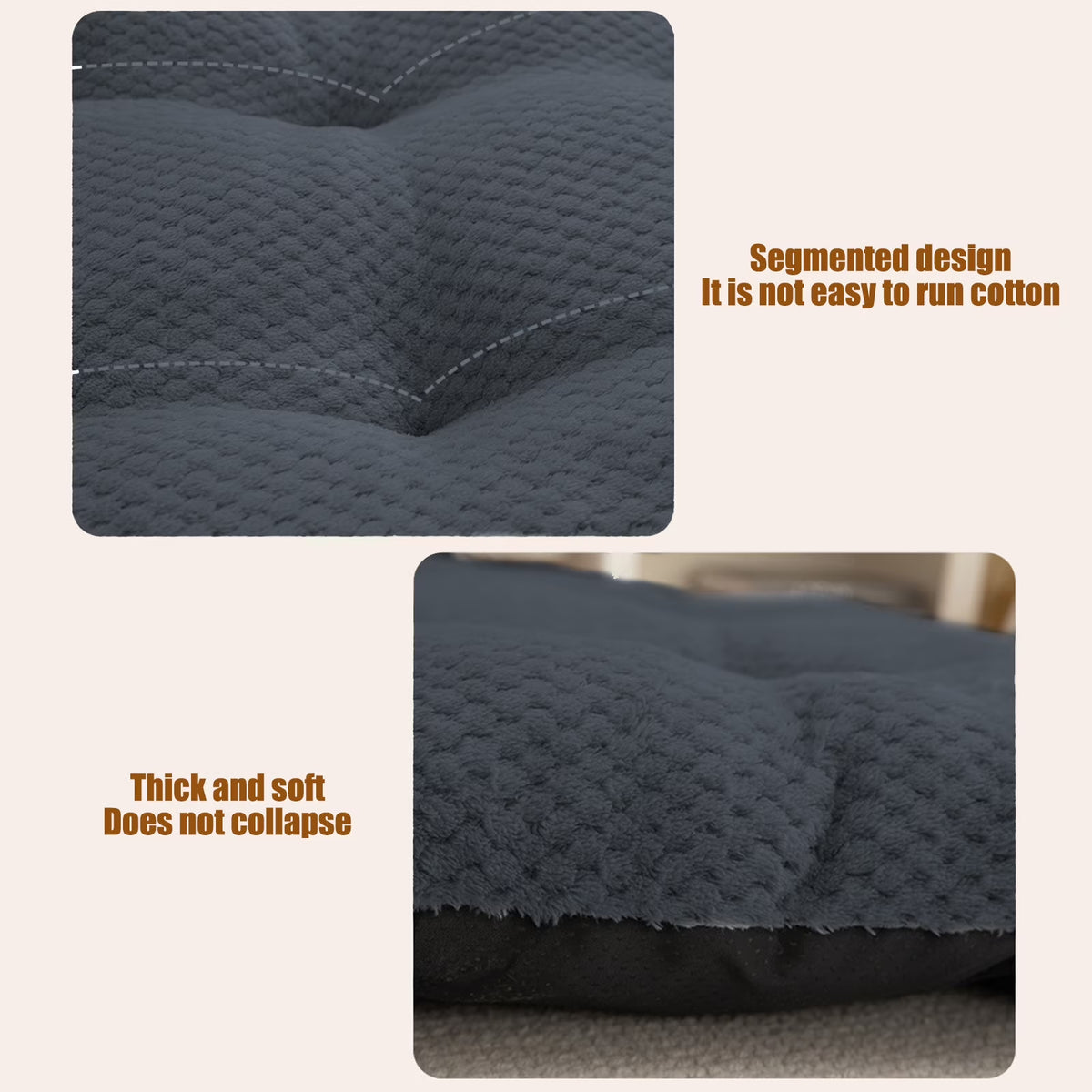 Warm Pet Cave Cozy Dog House Bed Cute Cat Cushion Indoor Cat House Soft Cat Tent Bed Pet Supplies Black of Friday