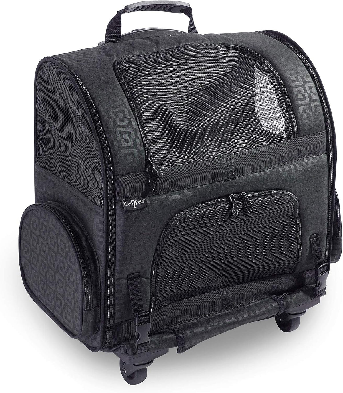 Dog Carrier - Medium Black Roller Bag Pet Carrier