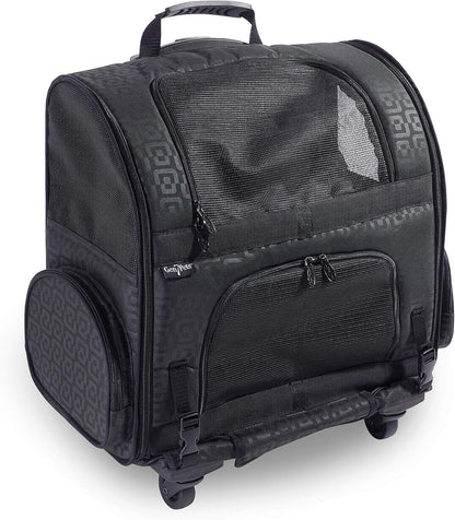 Dog Carrier - Medium Black Roller Bag Pet Carrier