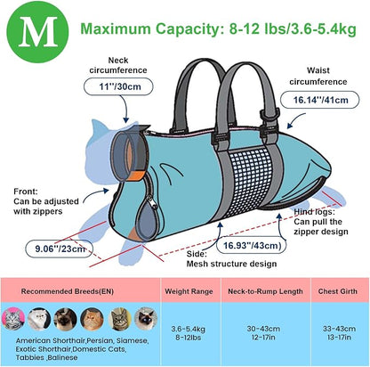 Cat Restraint Grooming Bag