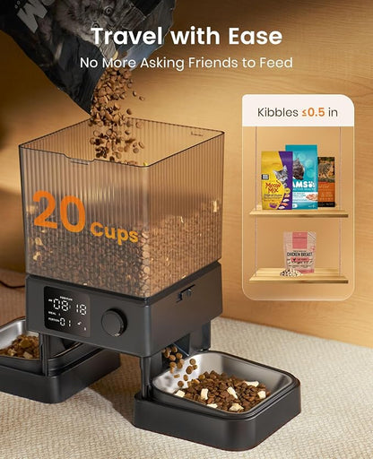 Automatic Timed Cat Food Dispenser