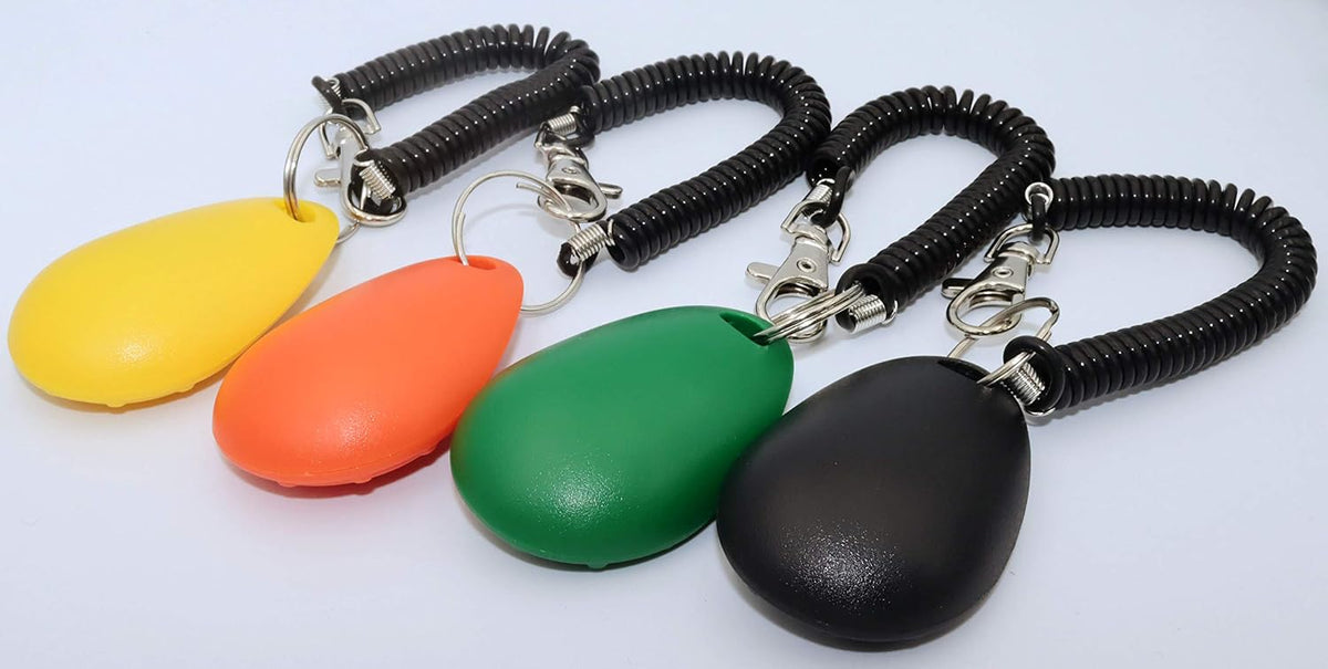 Pet Training Clickers with Wrist Strap - 4 Pack