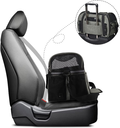 Soft-Sided Airline-Approved Dog & Cat Carrier Travel Bag
