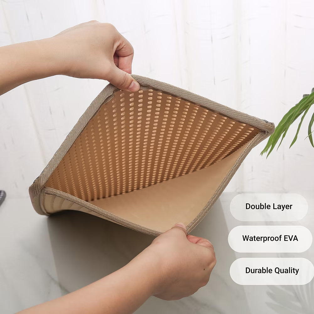 Double Layer anti Tracking Waterproof Cat Litter Trapping Mat Yellow