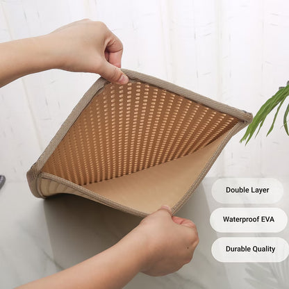 Double Layer anti Tracking Waterproof Cat Litter Trapping Mat Yellow