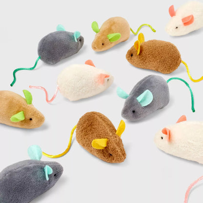 Mouse Multipack Cat Toy Set - 10Pk - Boots & Barkley™