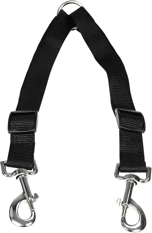 No Tangle Dog Leash Coupler, Dual Double Dog Adjustable Splitter Lead Sturdy Walker Trainer Leash for Two Dogs…