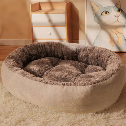 PALIFEUR Small Dog Bed for Puppy&Cat, Comfort Warmth Dog Bed, Thickened Soft Dog Beds with Cozy Sleeping, Washable Dog Bed Velvet Cover, Indoor, Gray(19.69"X15.75")