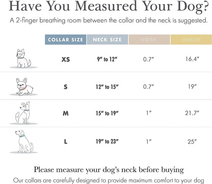 Cupertino Dog Collars, Harnesses & Leashes Made from Vegan Leather with Dog Tracker Device Holder Adjustable Dog Collar - Color Beige, Large