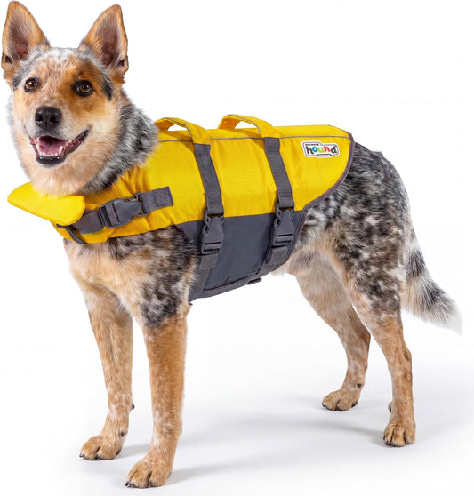 Granby Splash Dog Life Jacket, Life Vest, Yellow, Medium