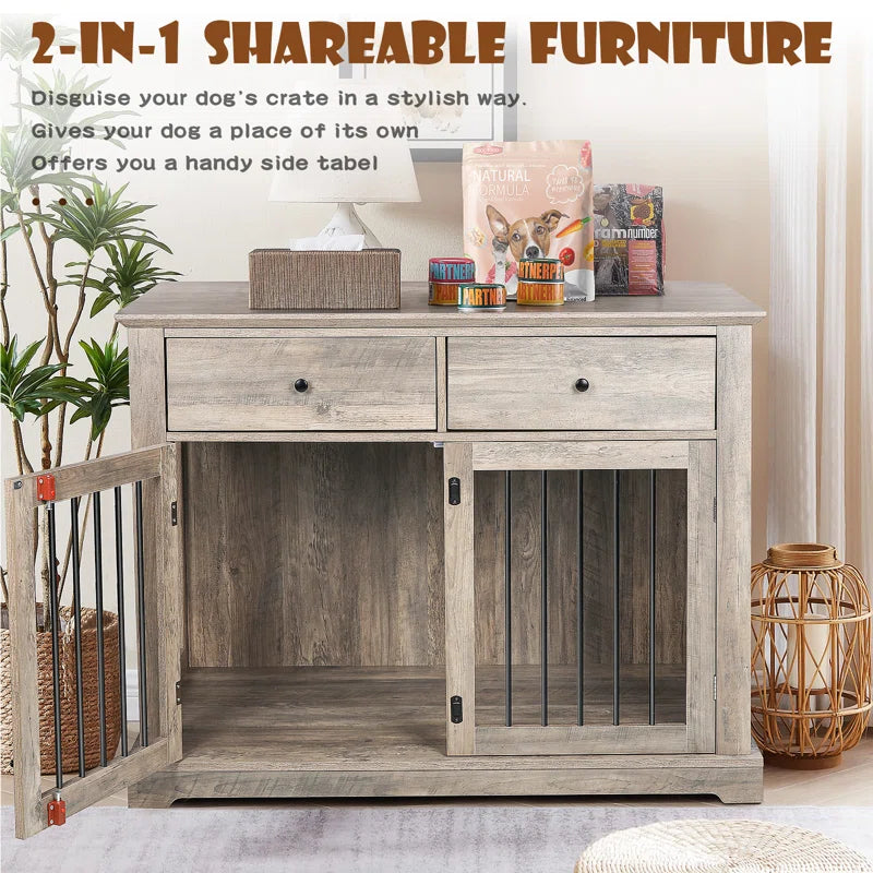 Cranbrook Wood Furniture Style Crate with 2 Doors