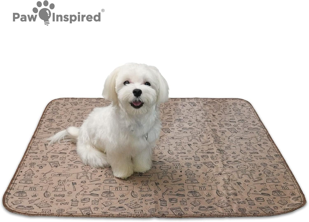 Washable Pee Pads for Dogs | Reusable Puppy Pads | Waterproof Whelping Pads | Washable Training Pet Pads, Washable Potty Pads Extra Large Sizes (Classic, 32X30" - Pattern (2 Pack))