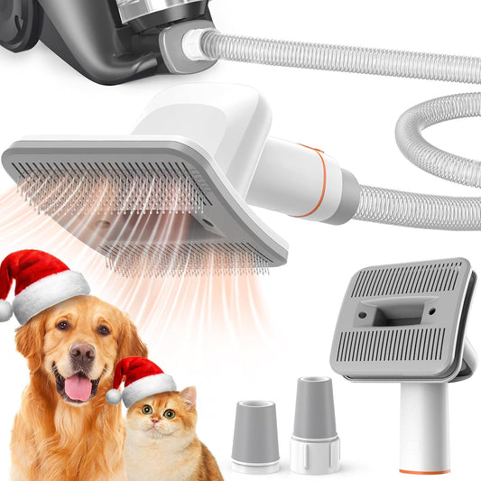 Dog Brush Vacuum Attachment for Dogs and Cats