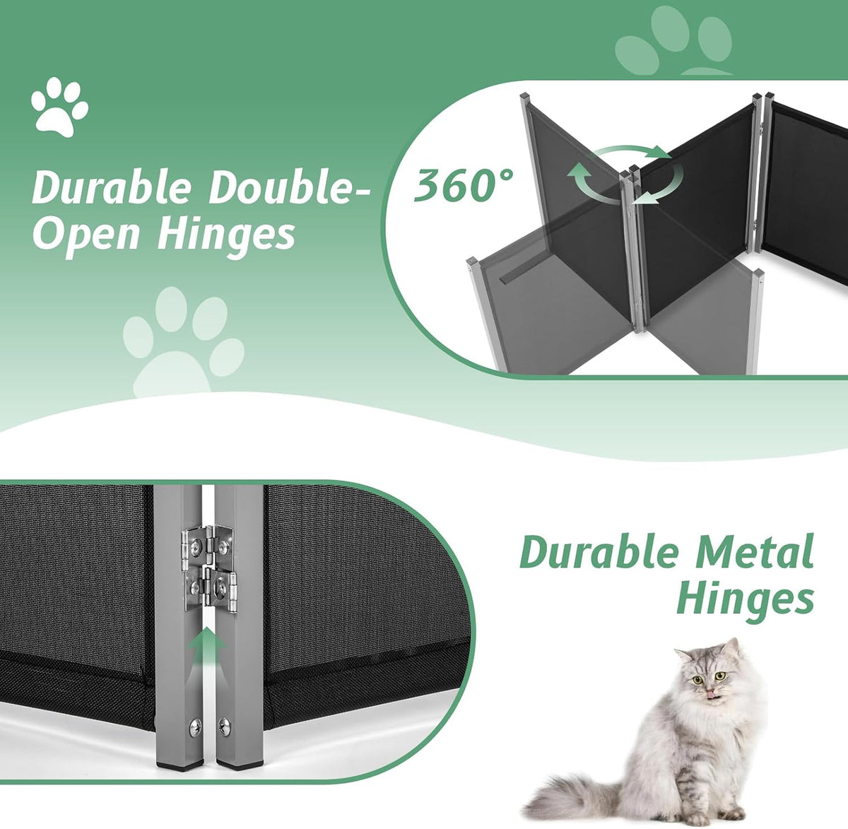 Cat Litter Box Privacy Screen Cat Litter Box Furniture Best for Your Cat'S Health, 68''W X 24''H, Black, Need Assembly