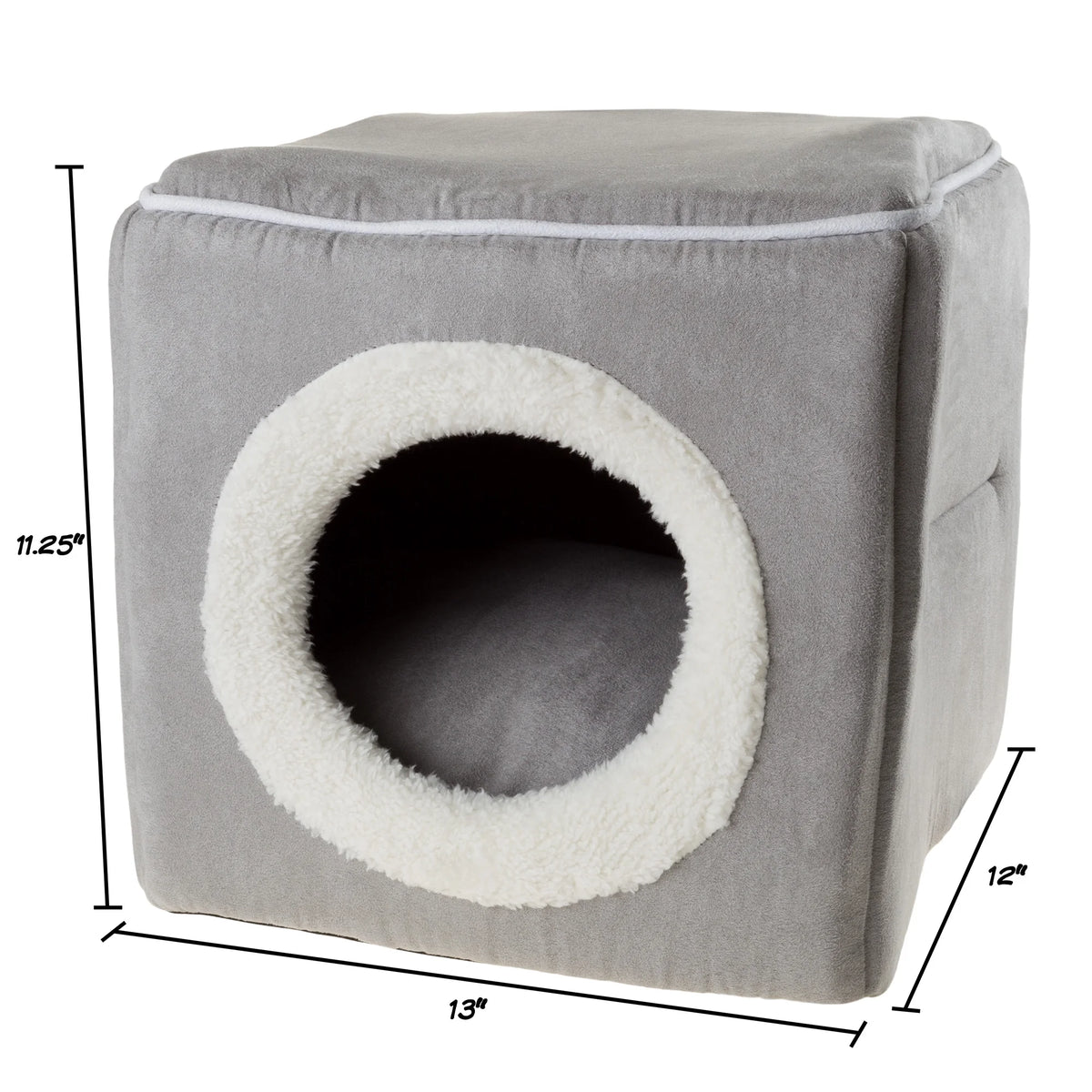Cozy Cave Pet Cat Bed, Gray