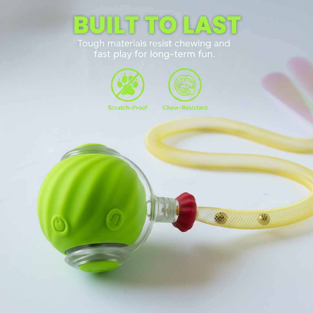 Automatic Rolling Ball for Cats – Rechargeable Smart Interactive Toy, Durable