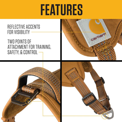 Nylon Duck No Pull Dog Harness, Fully Adjustable Dog Harness with Quick Control