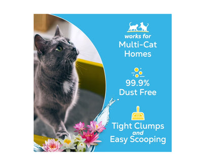 Purina Clumping Cat Litter, Glade Clear Springs Deodorizing, Low Dust, 35 Lb. P