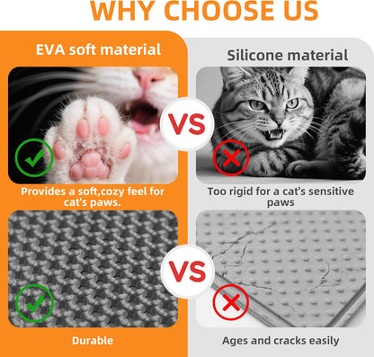 Cat Litter Mat 47"X33" Urine-Proof XL Litter Mat for Litter Box Mat