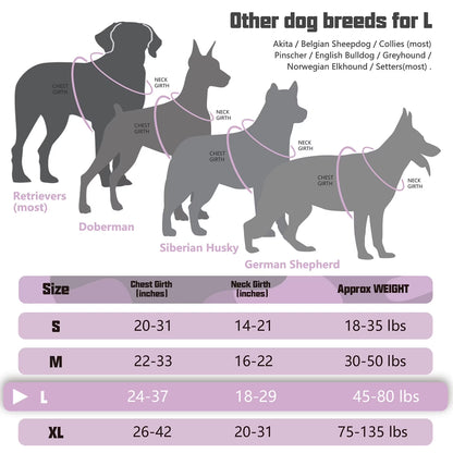 No Pull Dog Harness for Large Dogs, Service Vest Harness, Adjustable Easy on Harness with Handle, Reflective Soft Padded Dog Harness Vest, Outdoor Training Running Dog Harness, Purple Camo