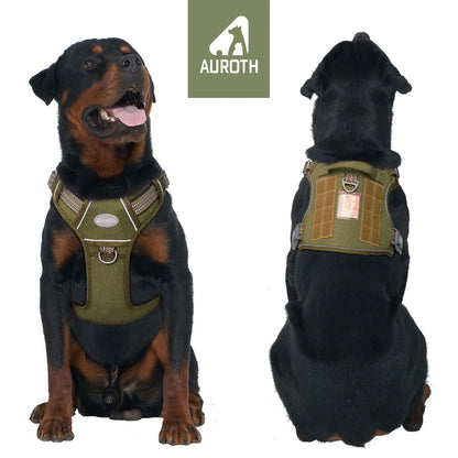 Dog Harness for Large Dogs, No Pull Dog Harness with Easy Control Handle, Adjustable Easy on Pet Vest Harness for Running Walking, Reflective Service Harness Vest