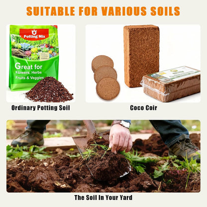 Self-Watering Cat Grass Planter (No Seeds Included) for Indoor Cats