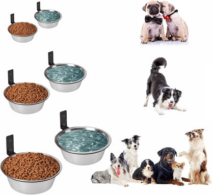 Elevated Cat Bowls, Raised Cat Food and Water Bowls,Wall Mounted Pet Comfort Feeding Bowls