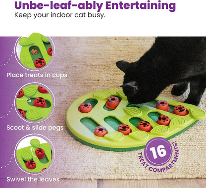 Nina Ottosson Buggin’ Out Puzzle & Play Cat Toy Treat Puzzle, 14"