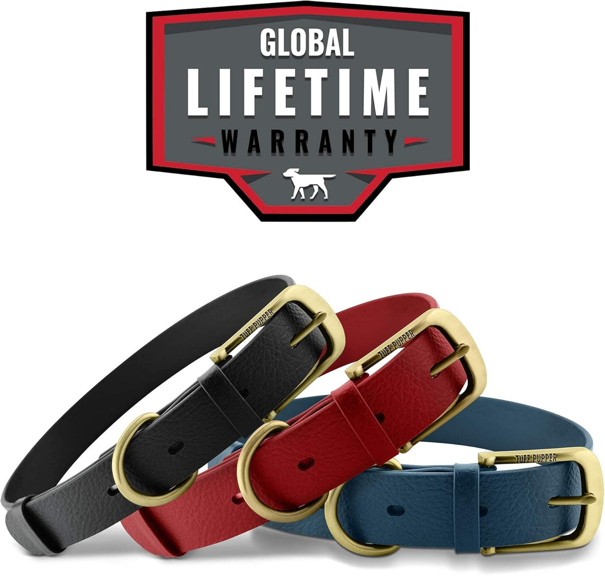 Heavy Duty Waterproof Dog Collar for Small, Medium & Large Dogs