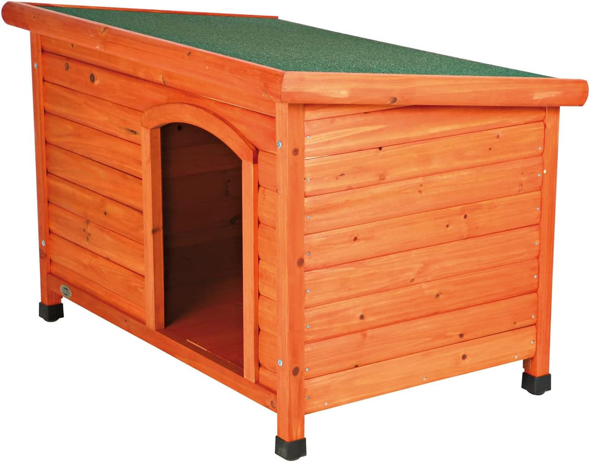Pet Products Dog Club House, Large,Glazed Pine,40.75X26.75X28.25 Inch (Pack of 1),39552