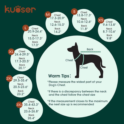 Waterproof Dog Coat, Warm Reversible Dog Jacket with Leash Hole