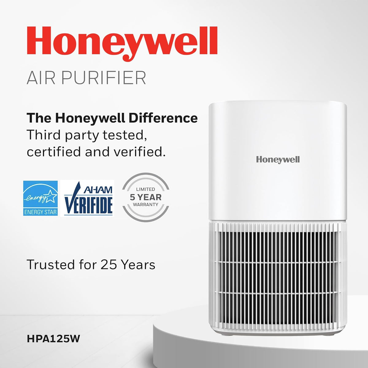 Allergen plus Compact HEPA Small Room Air Purifiers, White