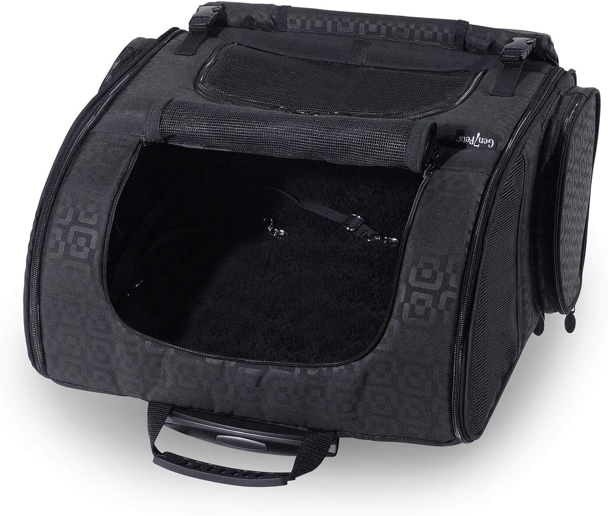 Dog Carrier - Medium Black Roller Bag Pet Carrier