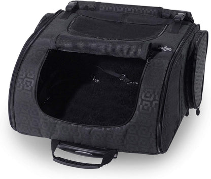 Dog Carrier - Medium Black Roller Bag Pet Carrier