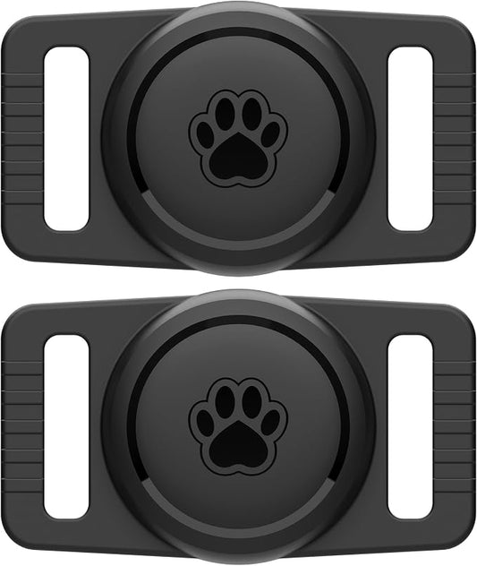 Waterproof AirTag Dog Collar Holder - 2 Pack