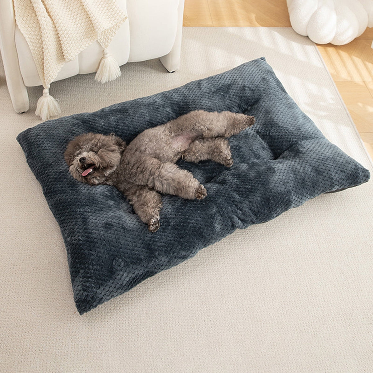 Warm Pet Cave Cozy Dog House Bed Cute Cat Cushion Indoor Cat House Soft Cat Tent Bed Pet Supplies Black of Friday