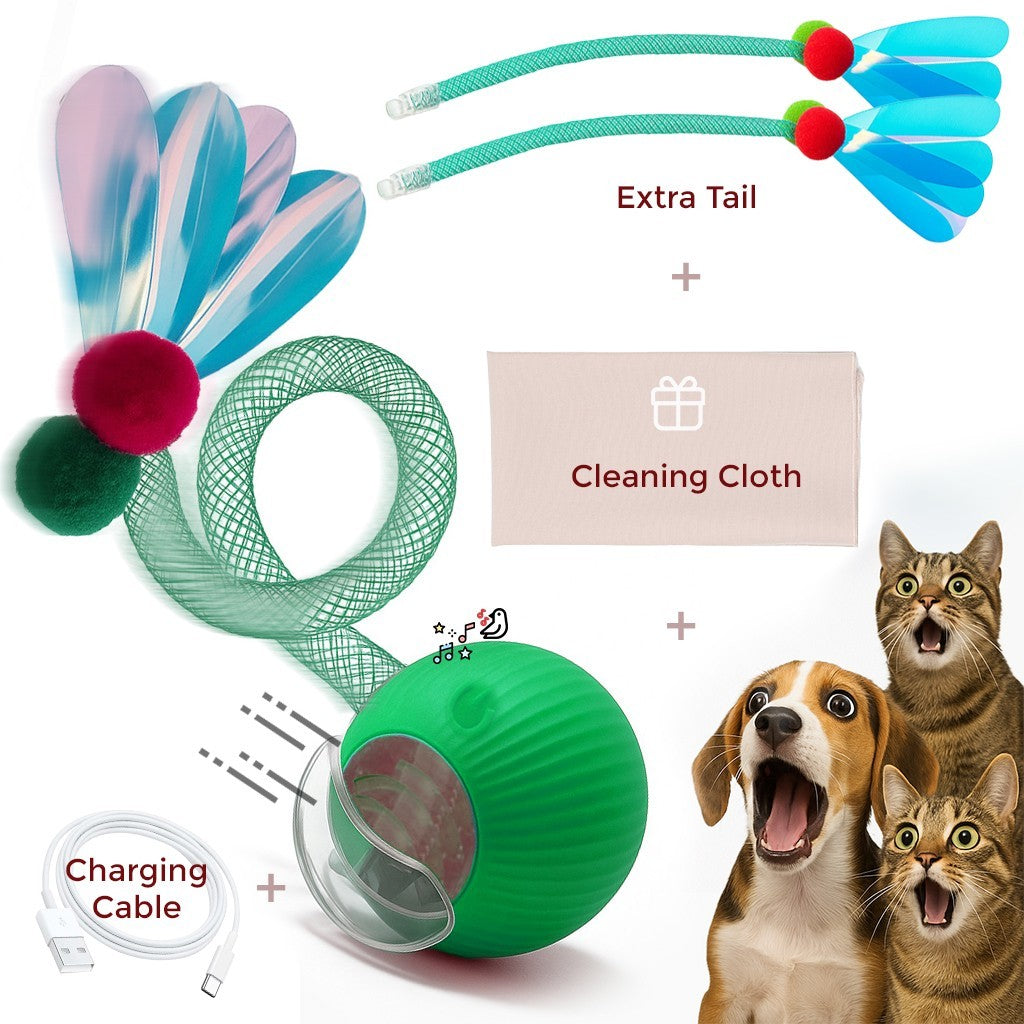 Automatic Rolling Ball for Cats – Rechargeable Smart Interactive Toy, Durable