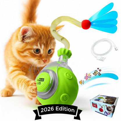Automatic Rolling Ball for Cats – Rechargeable Smart Interactive Toy, Durable