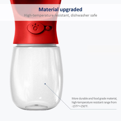 Portable Dog Water Bottle, 12 OZ, Leak Proof Puppy Water Dispenser with Drinking Feeder for Pets Outdoor Walking, Hiking, Travel, Food Grade Plastic