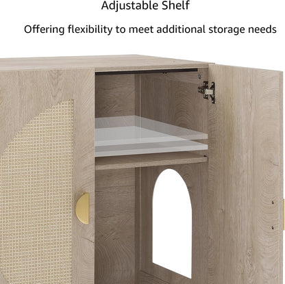 Tall Cat Litter Box Enclosure for Tall or Top Entry Litter Box