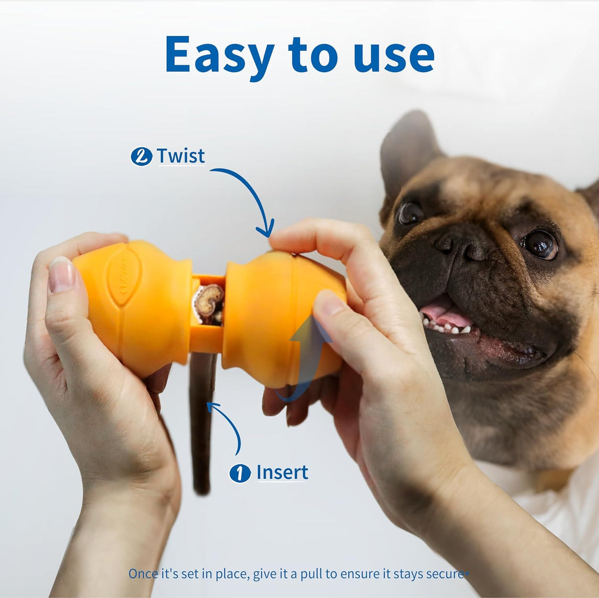 Chewise Bully Stick Holder for Dogs, Metal Teeth Dog Chew Holder