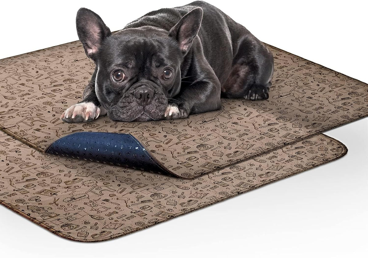 Washable Pee Pads for Dogs | Reusable Puppy Pads | Waterproof Whelping Pads | Washable Training Pet Pads, Washable Potty Pads Extra Large Sizes (Classic, 32X30" - Pattern (2 Pack))