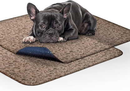 Washable Pee Pads for Dogs | Reusable Puppy Pads | Waterproof Whelping Pads | Washable Training Pet Pads, Washable Potty Pads Extra Large Sizes (Classic, 32X30" - Pattern (2 Pack))