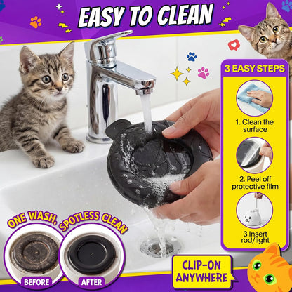 Interactive Cat Toys for Indoor Cats, 360° Automatic Spin Flying Bird Wand