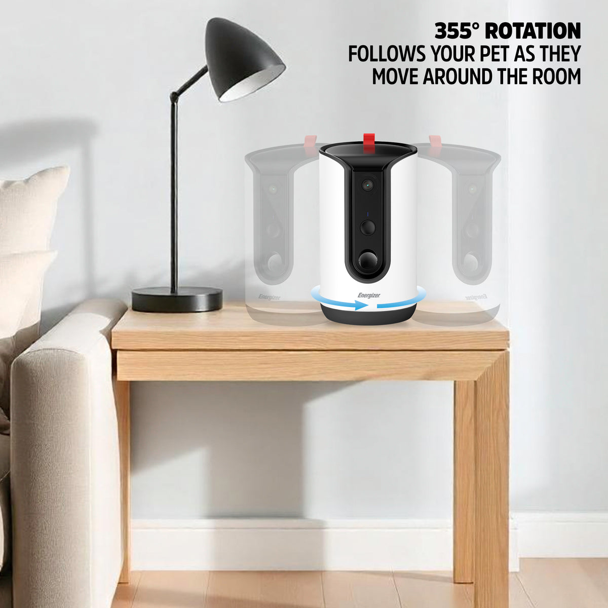 Smart Pet Treater, Interactive Pet Treat Dispenser W/ 2K Video Camera & 2-Way Audio, White