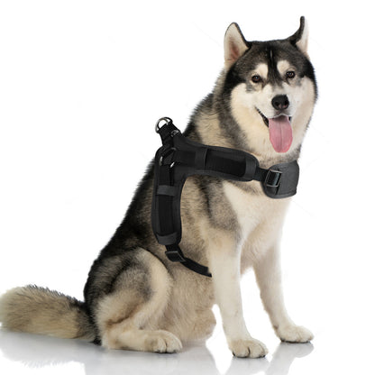 No Pull Dog Harness, Easy Walk Dog Harness,Mesh Breathable Padded Dog Vest Harness Step-In No Choke Adjustable Dog Harness for Small Medium Large Dogs - Black S