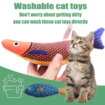 Cats Catnip Toys, Realistic Fish Interactive Toys for Kitty Pets