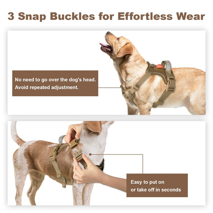 Dog Harness for Large Dogs, No Pull Dog Harness with Handle, Reflective Pet Vest Harness, Adjusatble XL Dog Harness