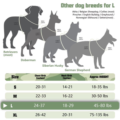 No Pull Dog Harness for Large Dogs, Front Clip No Choke Dog Harness, Reflective Soft Padded Large Dog Harness Vest with Easy Control Handle, Adjustable Easy on Pet Harness for Training