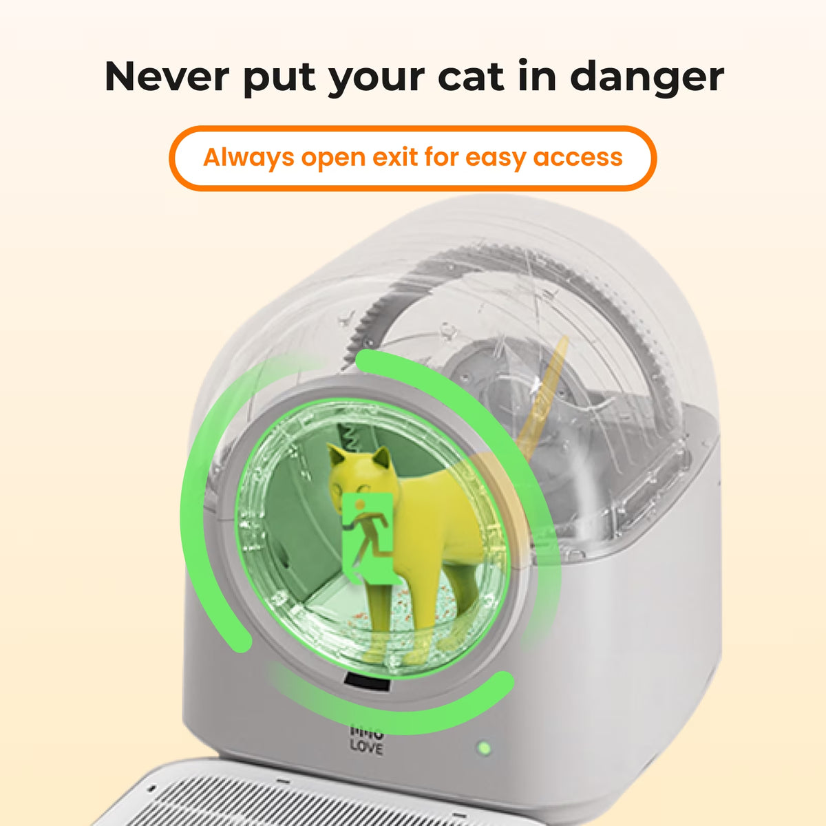 Typro Self-Cleaning Automatic Hands-Free Smart Robot Cat Litter Box with Litter Mat, Waste Bags, and Deodorizer,Gray